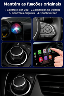 Adaptador Pionray 2 em 1 sem fio CarPlay e Android Auto – Compatibilidade universal